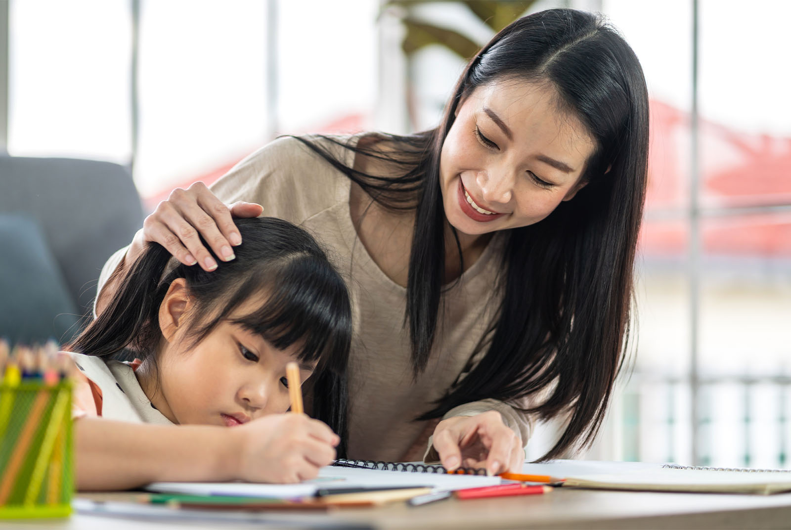 親子-父母-孩子-學習